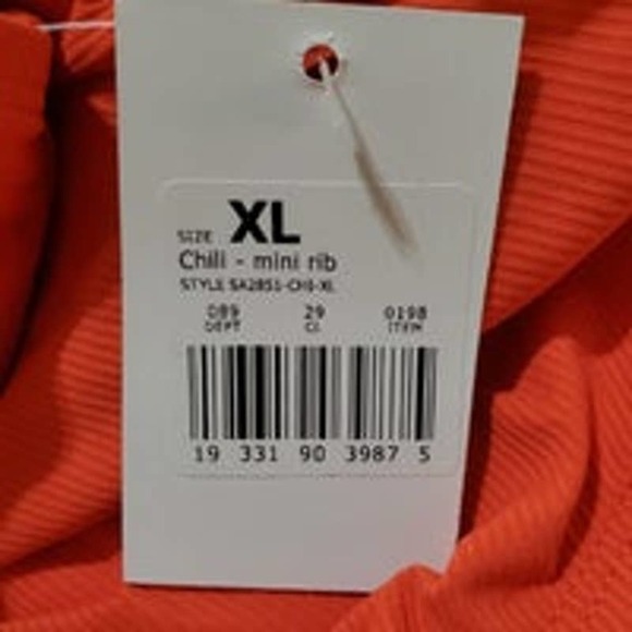 Target Orange Underwire Ribbed One Piece Swimsuit - XL - Picture 6 of 6